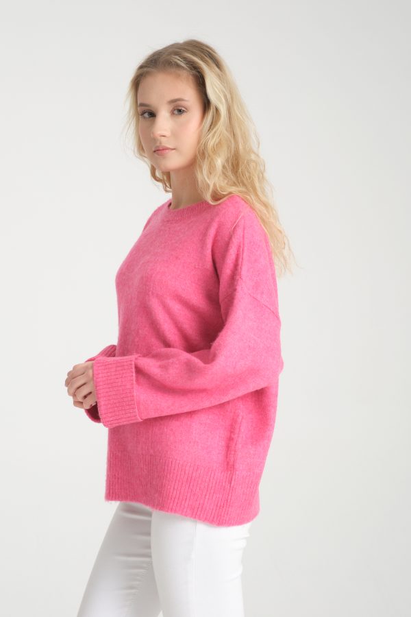Şardonlu Oversize Kazak - Görsel 6