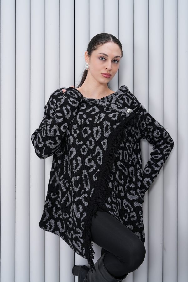 Leopar Desenli Triko Panço - Görsel 3