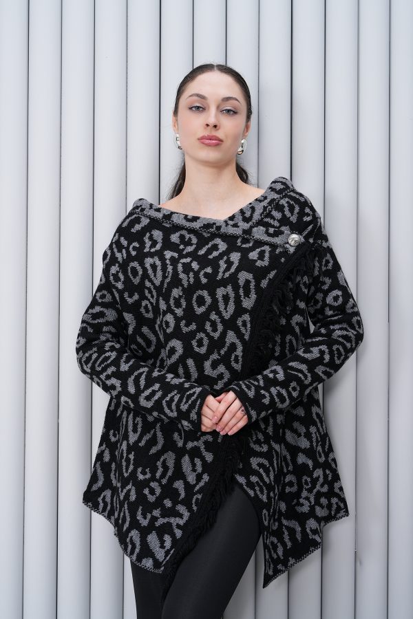 Leopar Desenli Triko Panço - Görsel 4